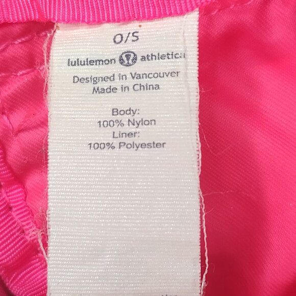 lululemon Neon Pink The Yoga Bag Adjustable Straps w/ Zipper Pockets Water-Repel - Picture 15 of 16